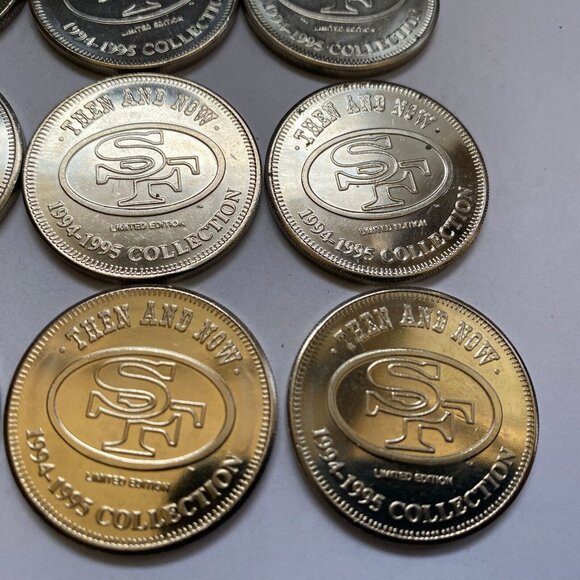 San Francisco 49ers then and now 1994-95 collectable coins 12 of 20 Lot #9 - Picture 7 of 12